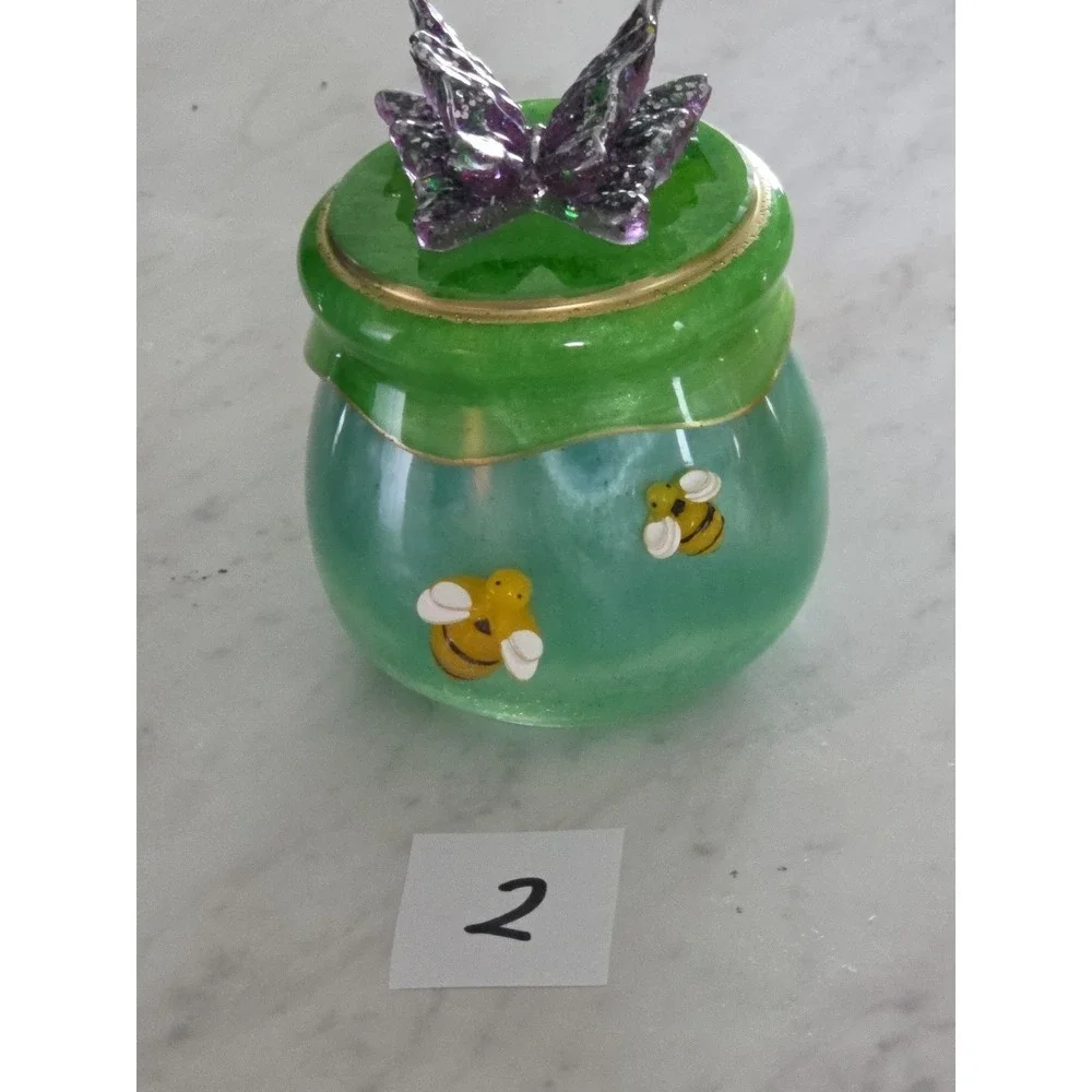 Handmade Resin Stash/Honey Pot Jar